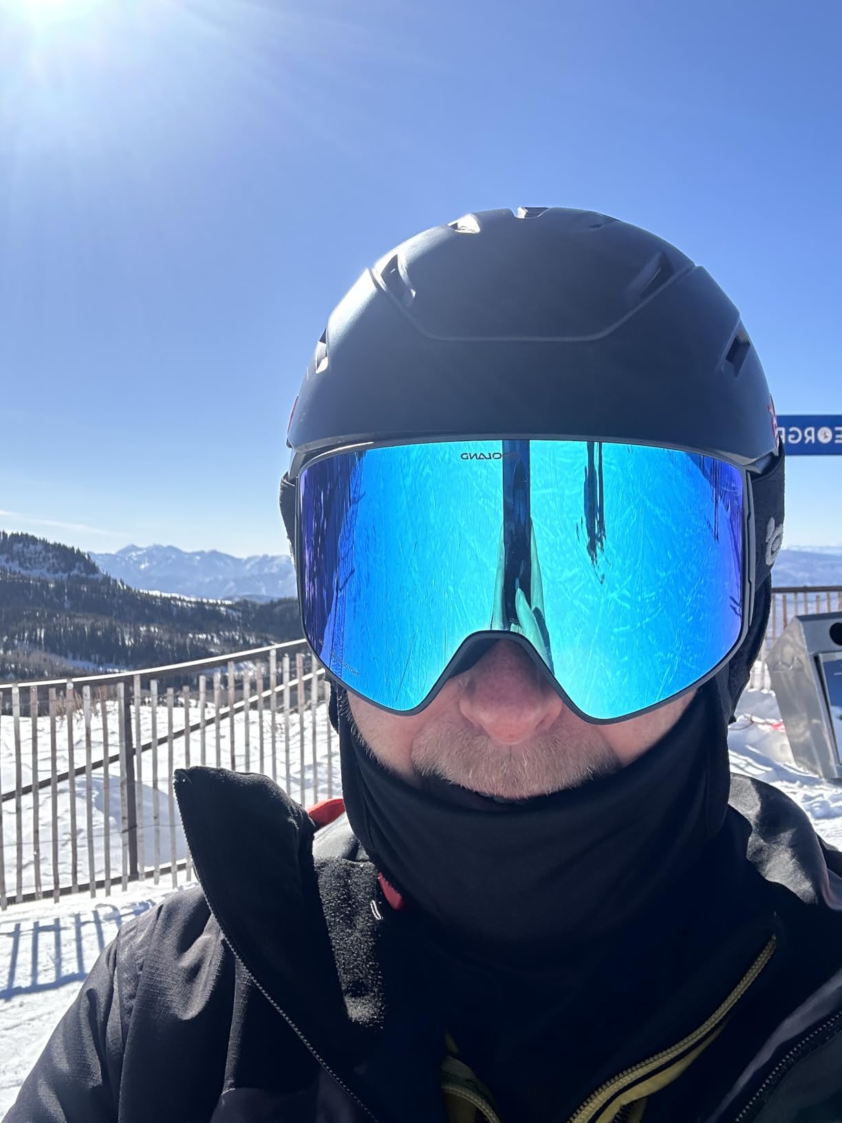 Odoland Anti-Fog Photochromic Ski Goggles with Pattern Strap customer photo 2