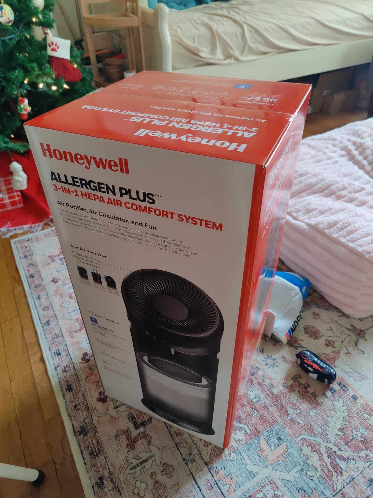 Honeywell Allergen Plusâ„¢ 3-in-1 HEPA Air Purifier Fan & Air Circulator customer photo 1