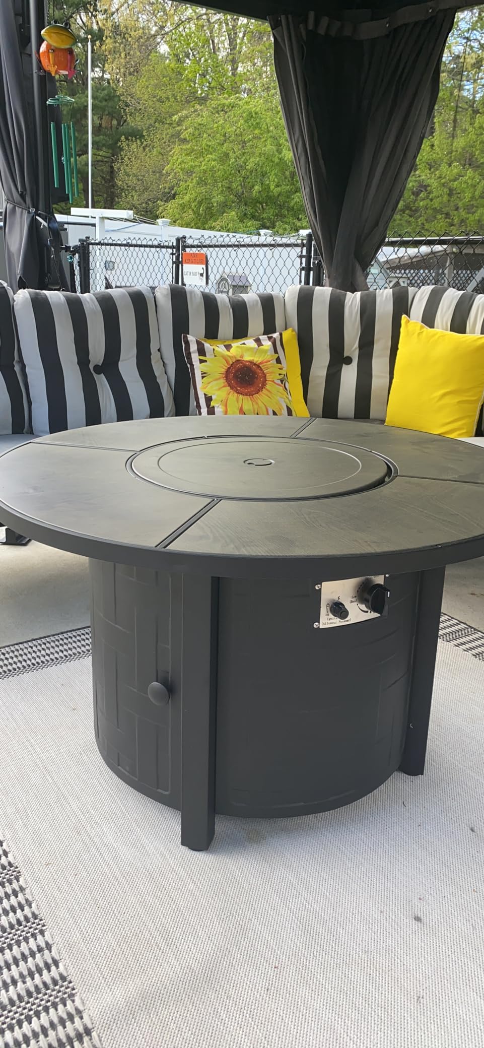 TLGREEN 30-Inch Round Propane Fire Pit Table, 50,000 BTU customer photo 1