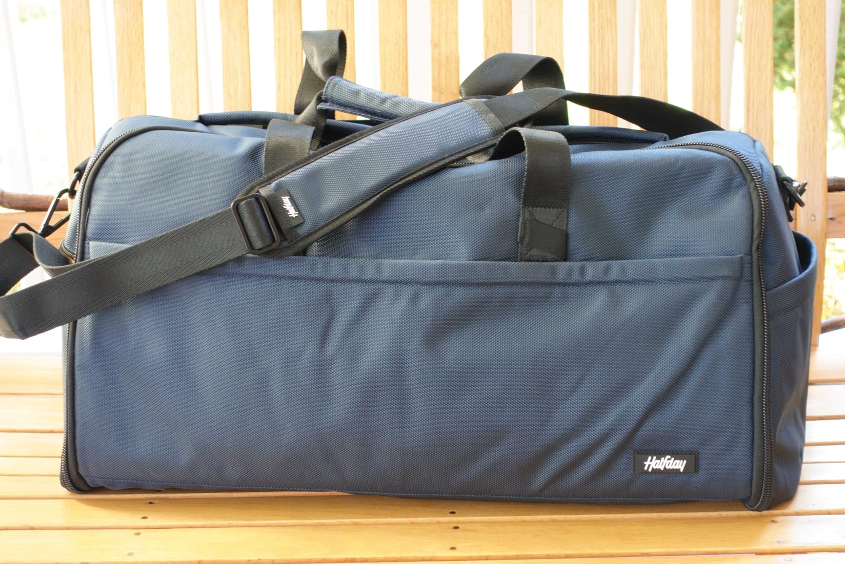 Halfday Convertible 2-in-1 Premium Garment Duffel 45L Weekender, Jet customer photo 1