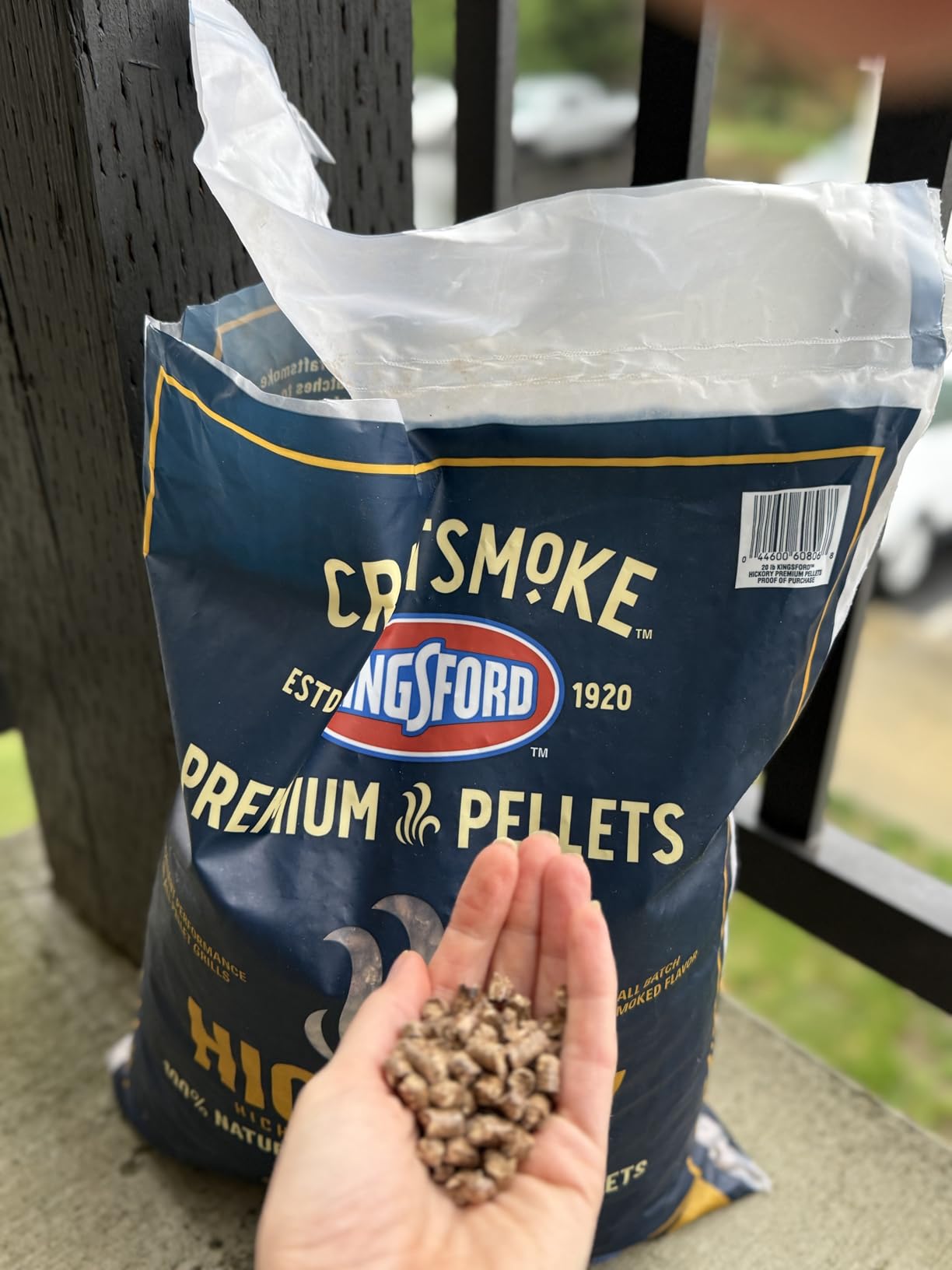 Kingsford Craftsmoke Premium Grilling Wood Pellets, Hickory BBQ Pellets for Grilling, 100% Natural Hardwood, 20 pounds customer photo 1