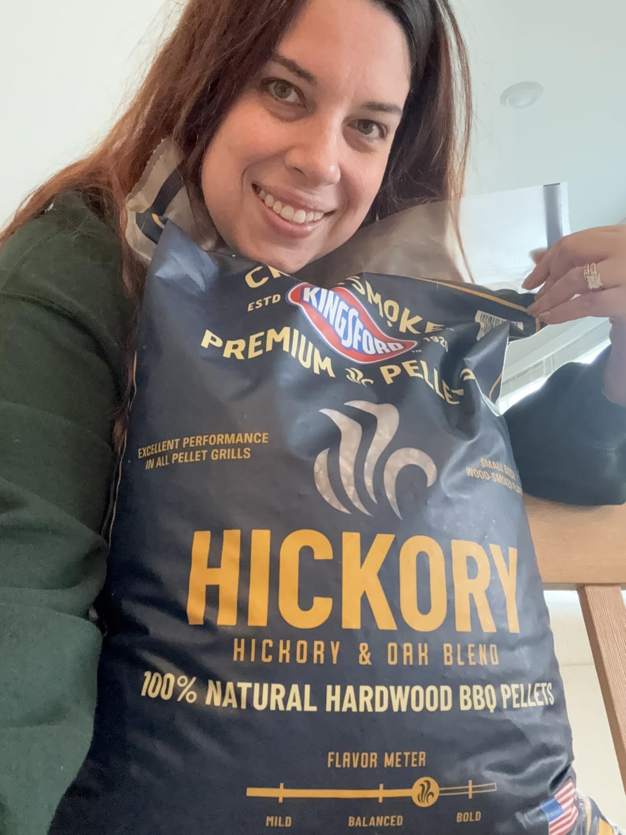 Kingsford Craftsmoke Premium Grilling Wood Pellets, Hickory BBQ Pellets for Grilling, 100% Natural Hardwood, 20 pounds customer photo 2