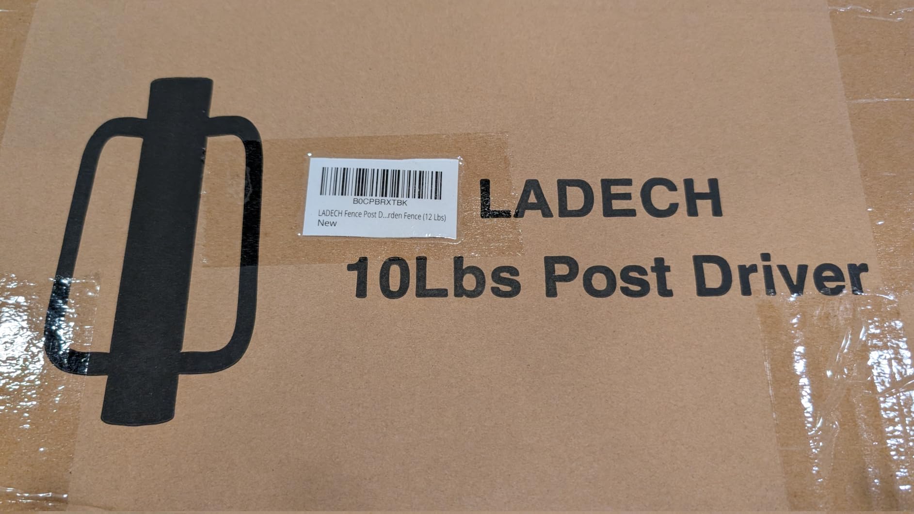 LADECH Fence Post Driver, Heavy Duty Hand Post Pounder with Handle - Use for Metal U Posts, T Posts, Garden Fence (8 Lbs) customer photo 1