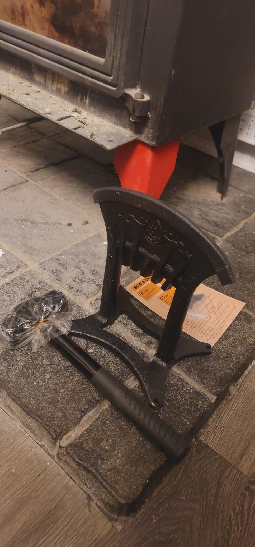 Cast Iron Kindling Splitter with 3Lbs Sledge Hammer,Medium-Sized customer photo 2