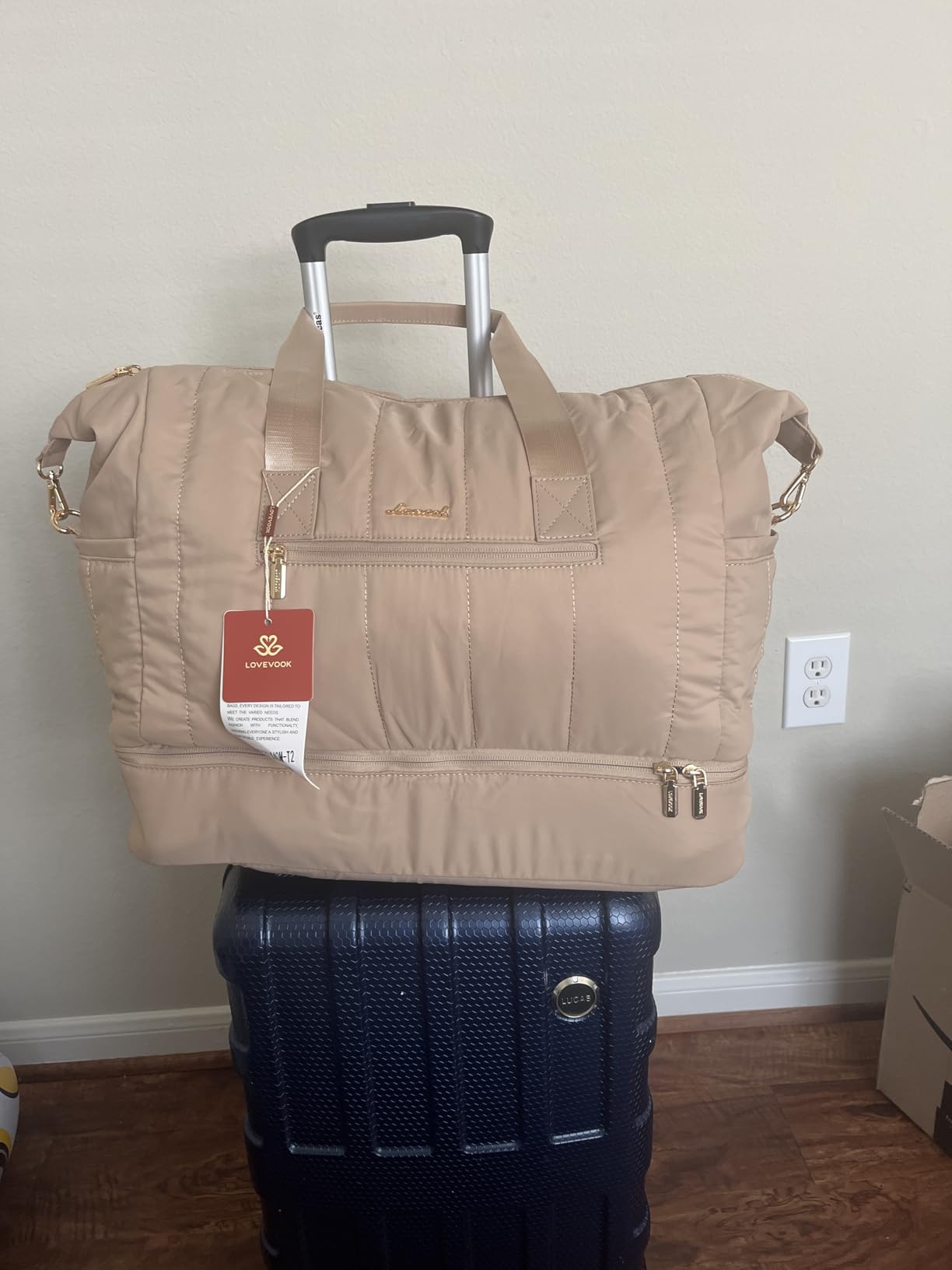 LOVEVOOK Garment Bags for Travel,3 in 1 Garment Duffle Bags with Shoe Pouch customer photo 1
