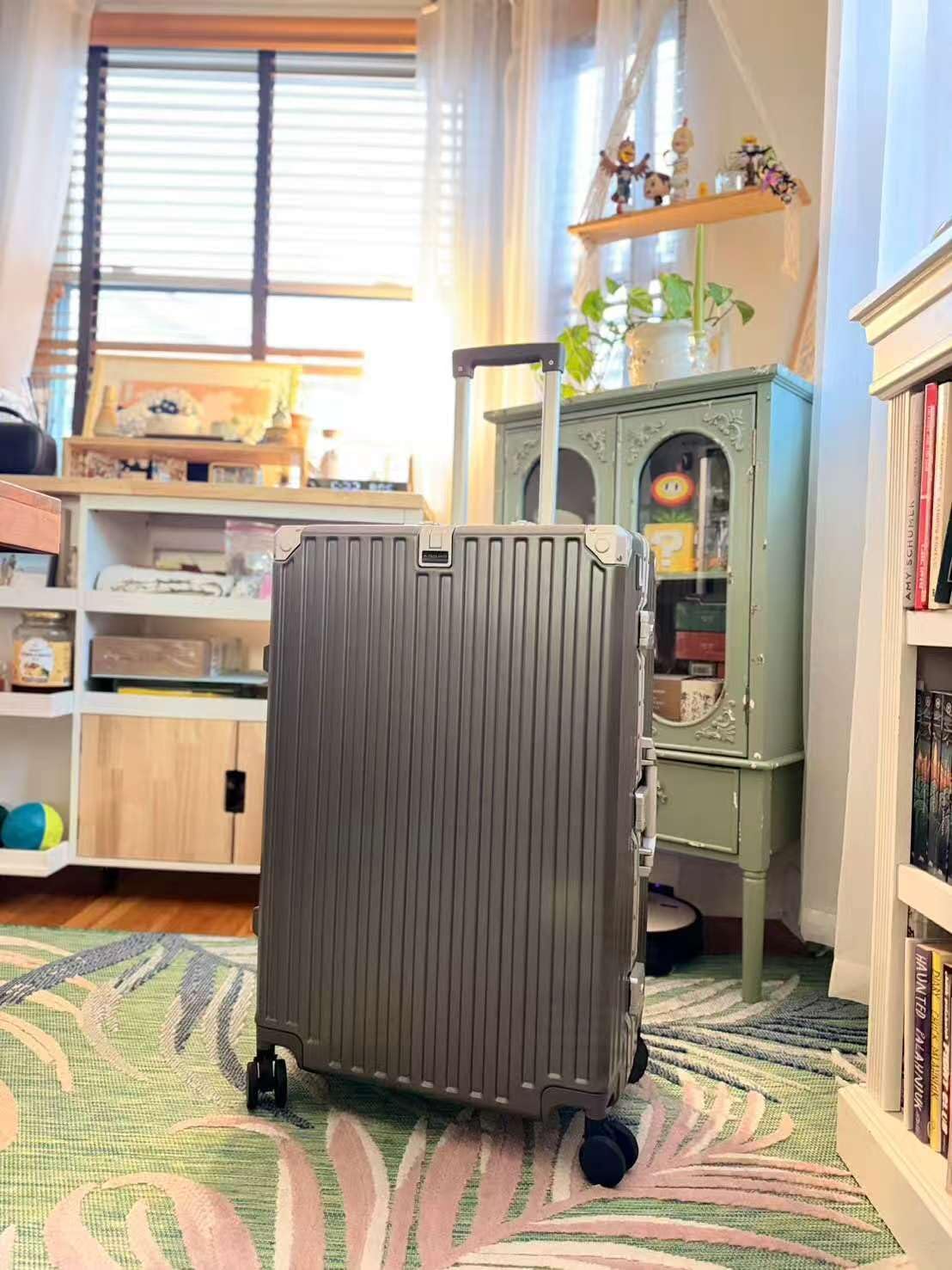 ALPHA CAMP 20 Inch Carry On Luggage with Aluminum Frame Zipperless Suitcase customer photo 1