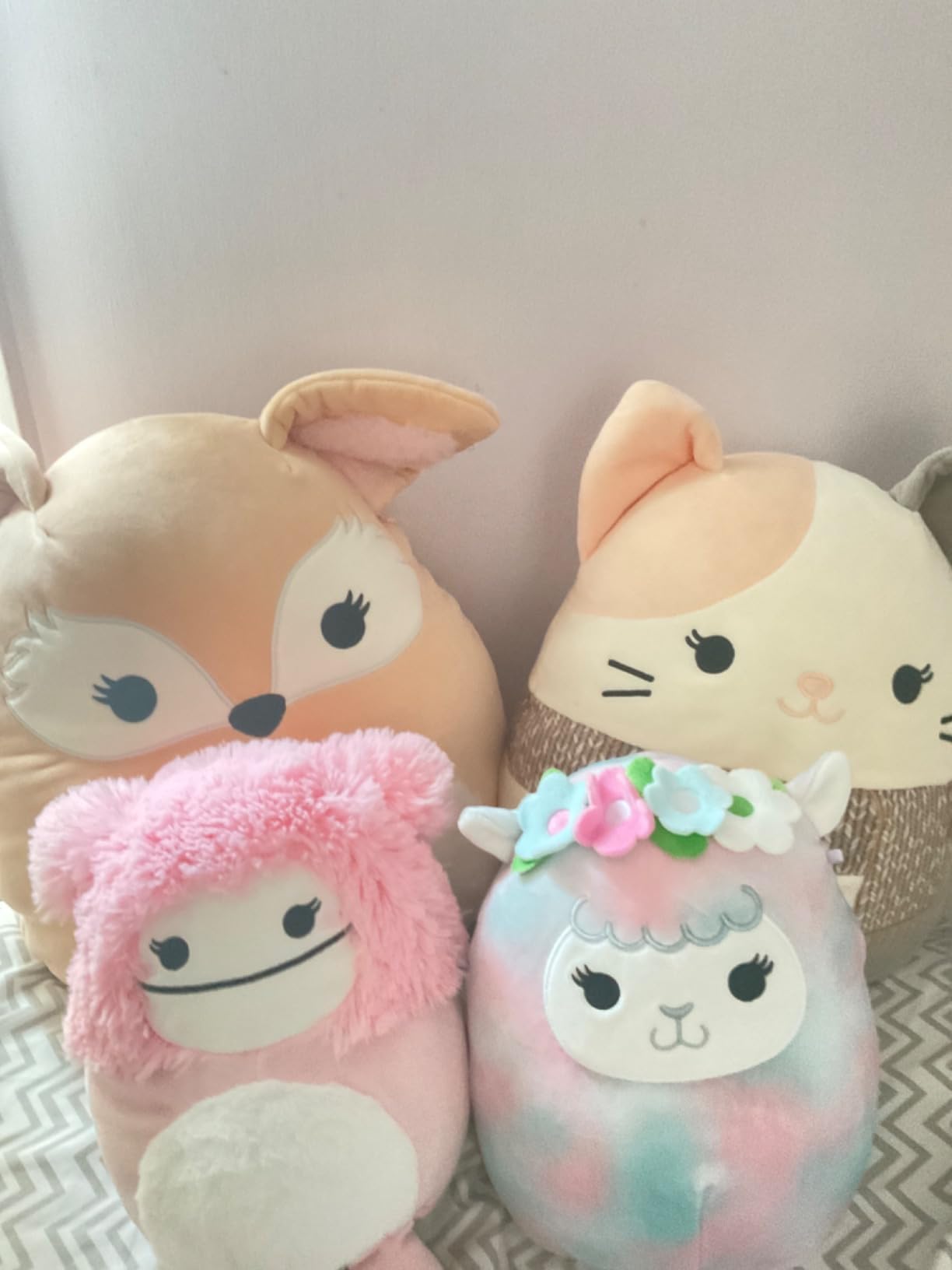 Squishmallows Original 8in Rigatoni the Orange and Purple Skeleton Cat – Official Jazwares Halloween Plush (Little) customer photo 2