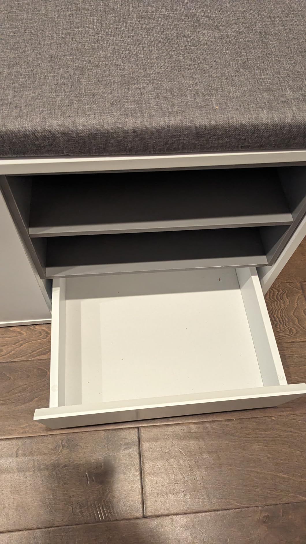 SoBuy Narrow Shoe Bench with Flip Drawers customer photo 2