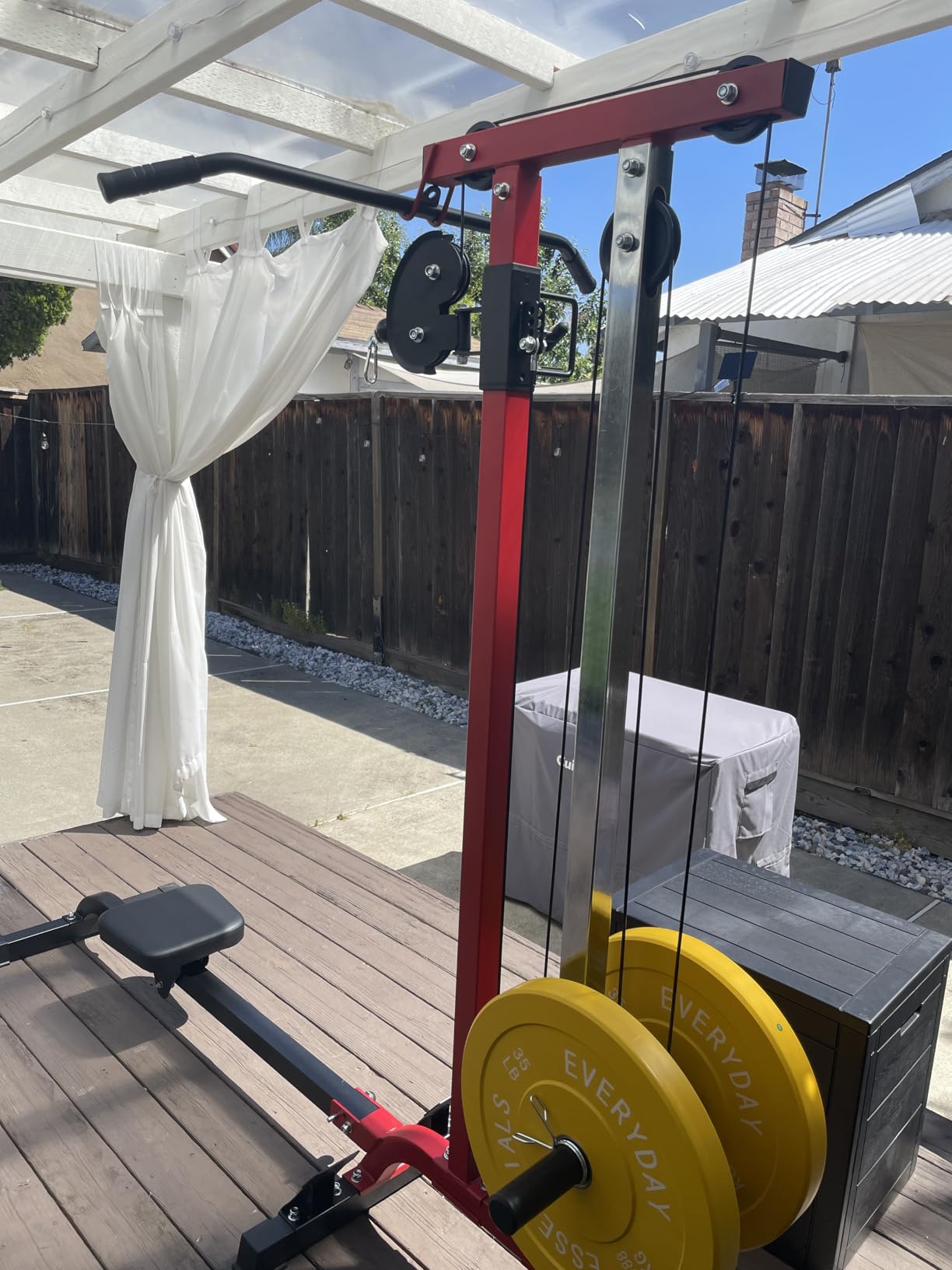 YOLEO 2-in-1 Cable Machine, LAT Pulldown & Rowing Machine for Home Gym customer photo 2