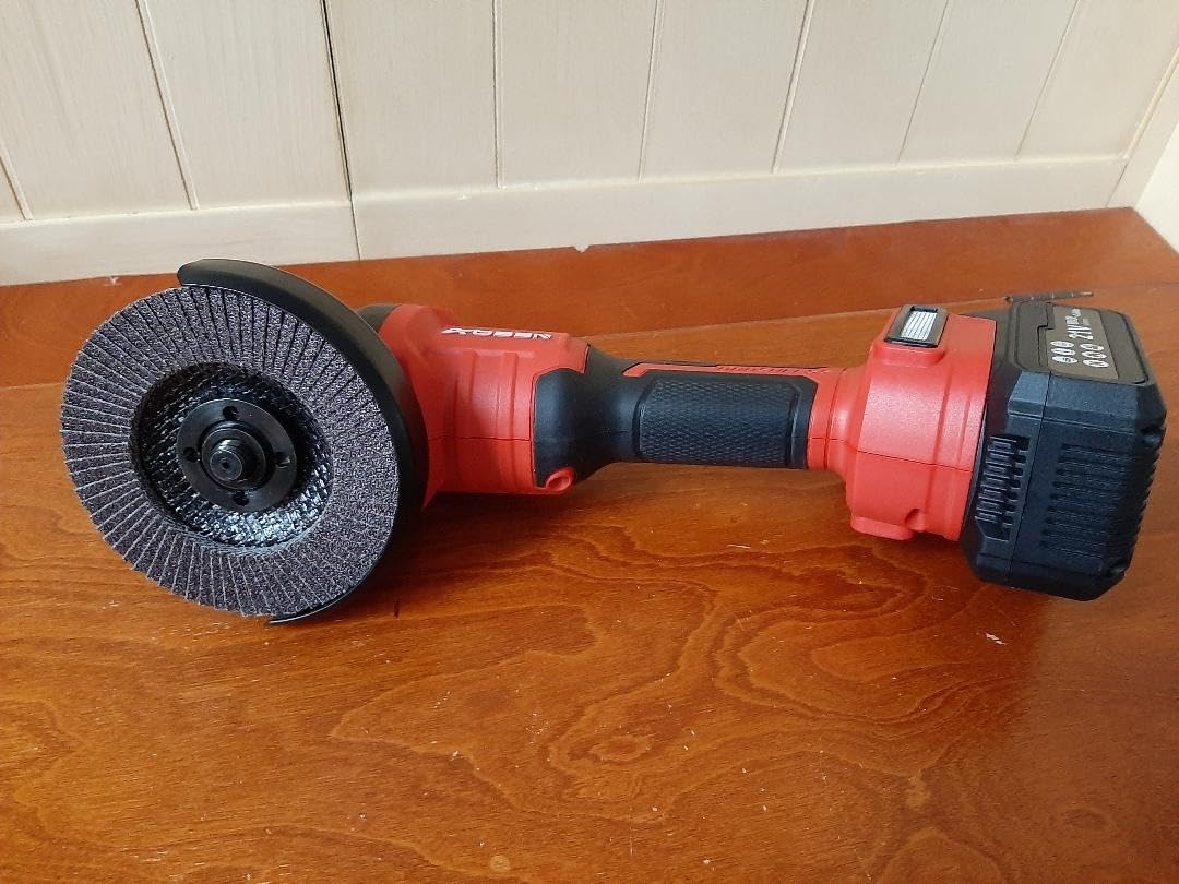 AOBEN 1200W Angle Grinder 4-1/2 inch | 10Amp, 11000 RPM, 6-Speed Corded Power Electric Cut off Tool with Switch Lock | for Heavy Duty Work & Metal Cutting, Grinding & Polishing customer photo 2