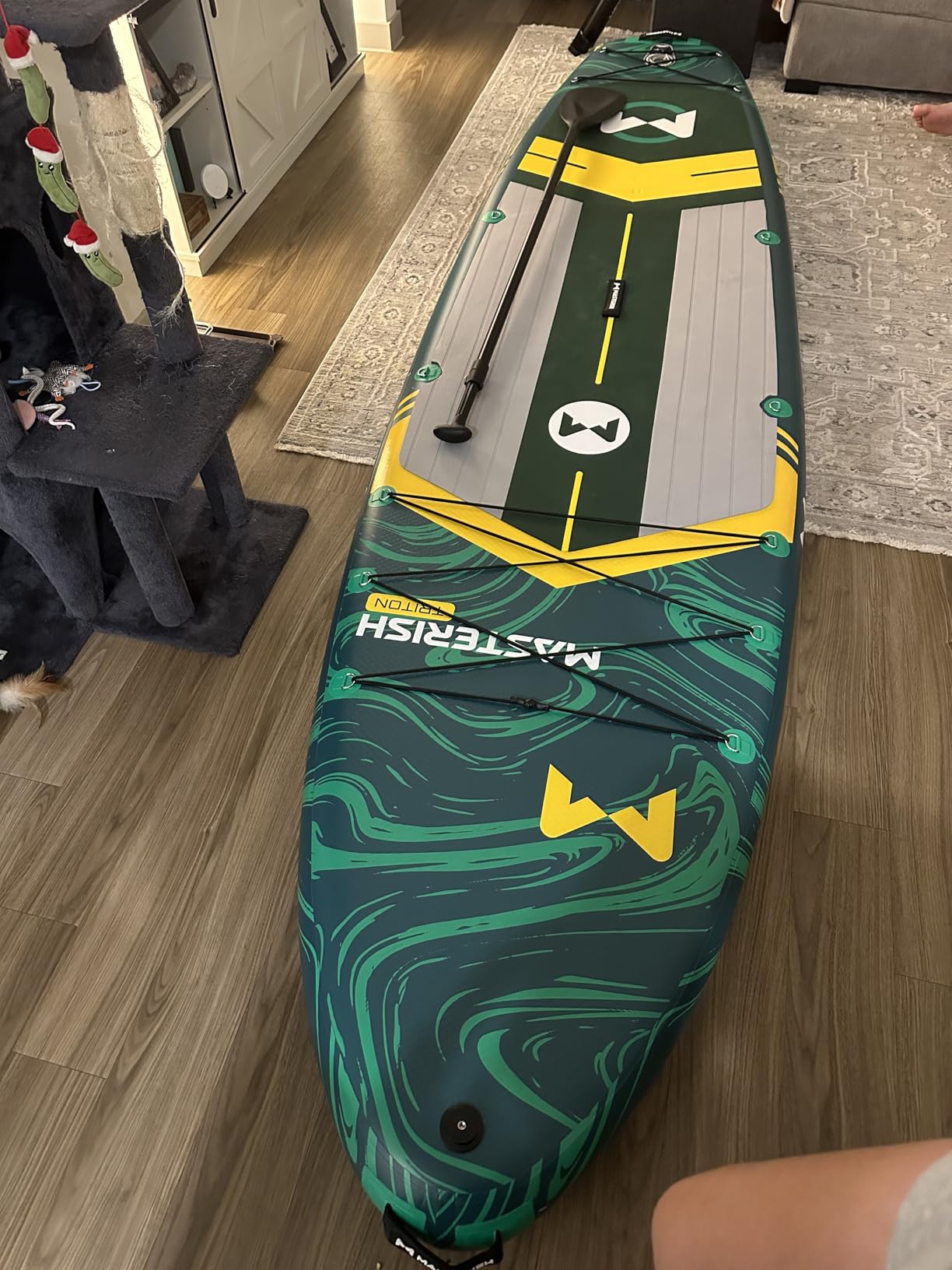 Extra Wide Inflatable Paddle Board 11’6 x 35’’ x 6’’, 450 LB High Weight Capacity SUP, Wide Stable Stand Up Paddle Board for Heavy People, Family & 2/3 Person, XL All-Around Paddleboard customer photo 1