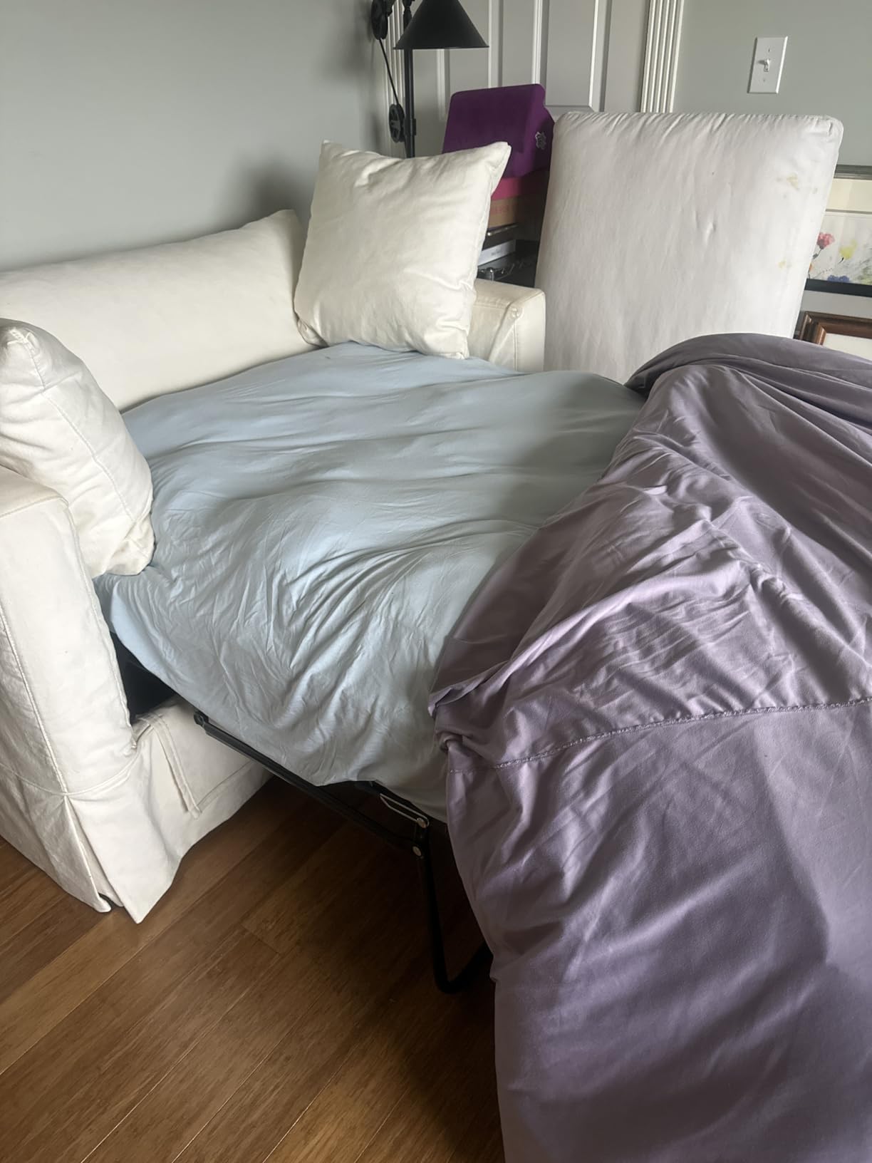 WhatsBedding 4 Inch Memory Foam Mattress Topper Queen for Back Pain Relief, Filled with Breathable Gel Memory Foam, Fluffy Comfort Supportive Pillow Top Mattress Topper, 80x60x4in customer photo 2