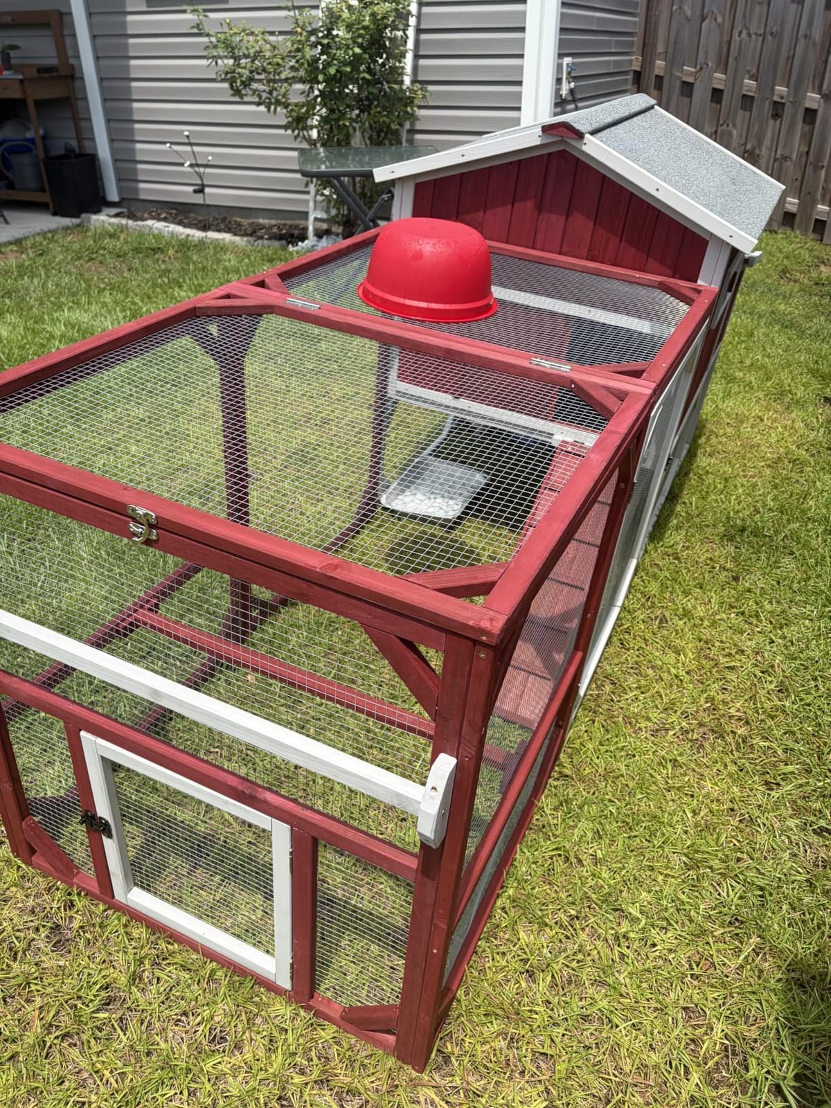 Large Chicken Coop for 4-6 Chickens with 6 Nesting Boxes, Wooden Hen House customer photo 1