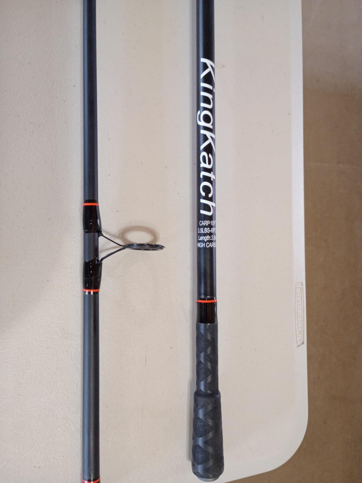Surf Fishing Rod 9'/10'/11'/12', Carbon Fiber Graphite Spinning Rod 3-Piece Travel Rod with 2 Tips, Includes Pompano Rig & High-Strength Wire Leaders for Saltwater Beach Surf Casting customer photo 2