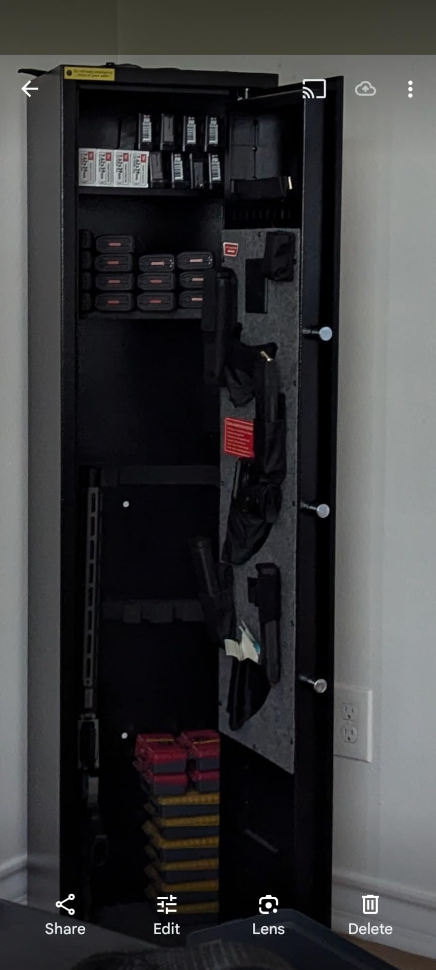 [No Assembly Required]10-12 Gun Safe for Rifles and Pistols, Biometric Gun Safe with Fingerprint and Digital Keypad, 57