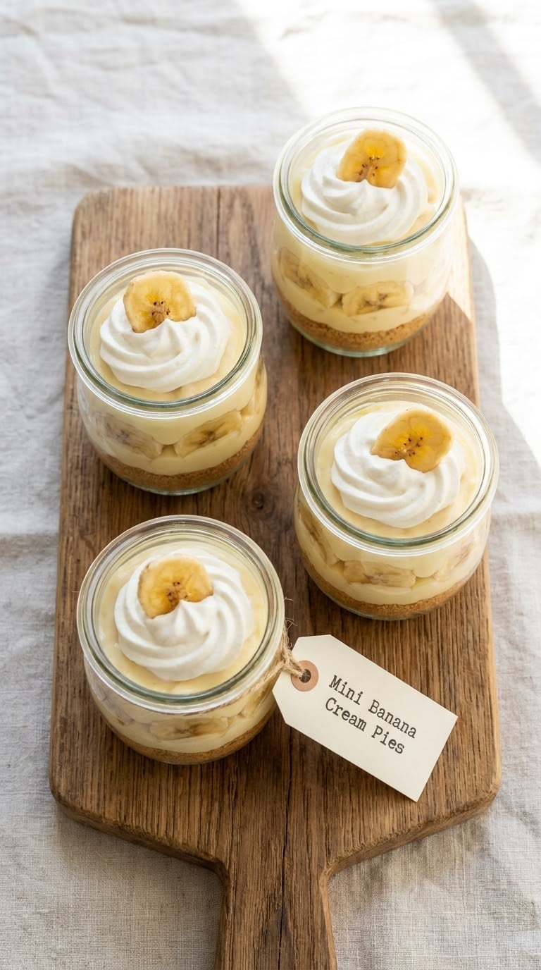 Mini Banana Cream Pies