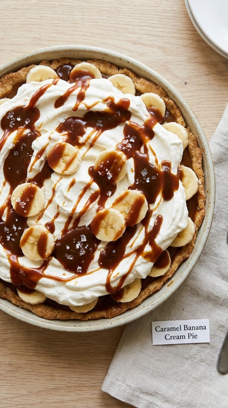Caramel Banana Cream Pie
