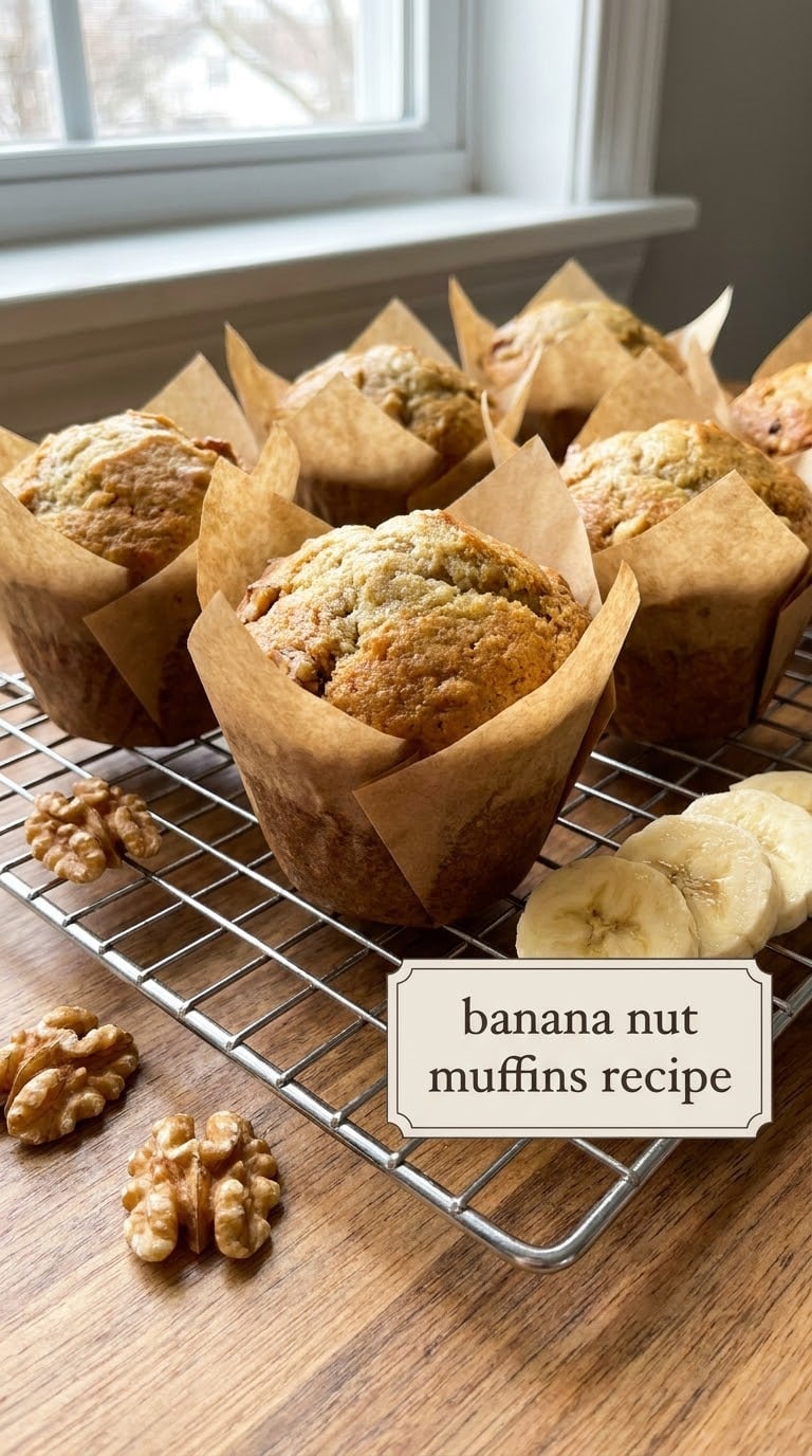 banana nut muffins recipe