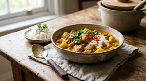easy crockpot chicken curry recipe