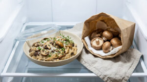 how to store fresh mushrooms in the fridge