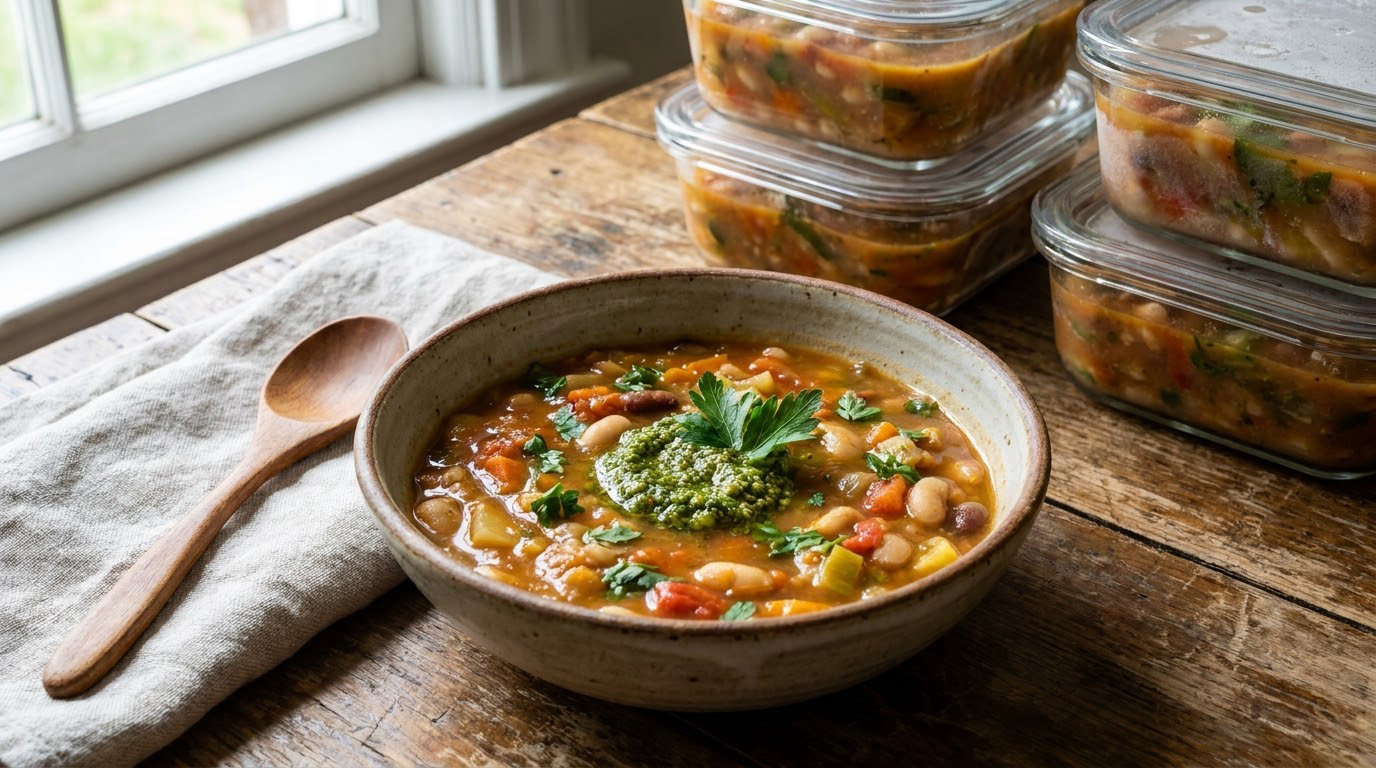 how to freeze homemade soup for the week