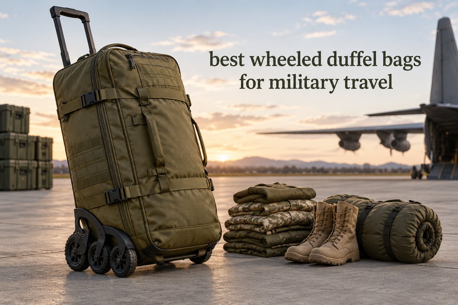 best wheeled duffel bags for military travel