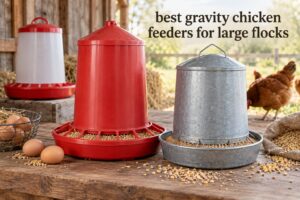 best gravity chicken feeders for large flocks