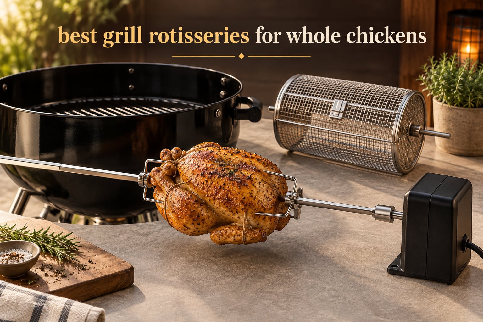 best grill rotisseries for whole chickens