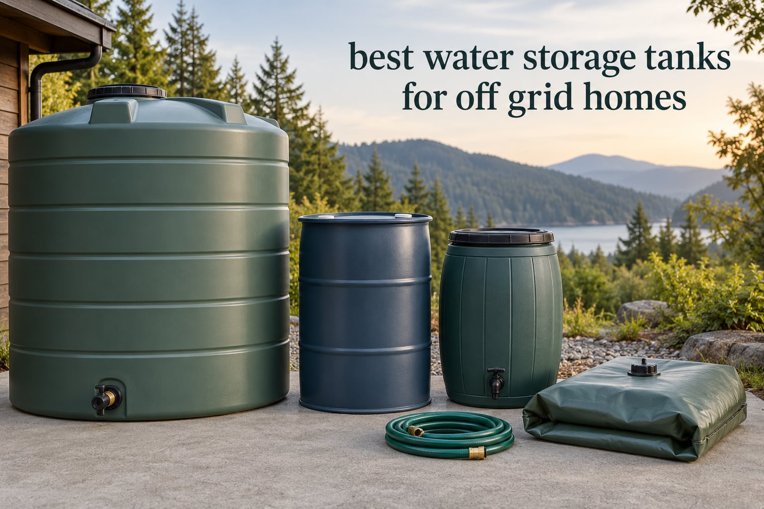 best water storage tanks for off grid homes