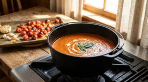 roasted tomato basil soup recipe