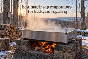 best maple sap evaporators for backyard sugaring