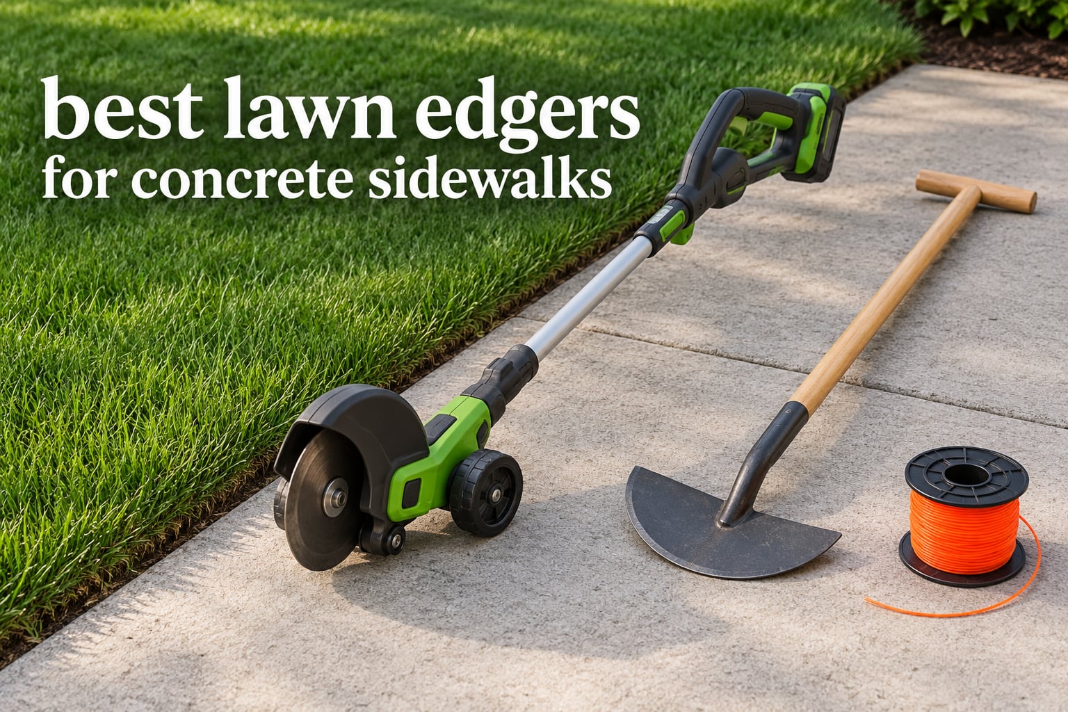 best lawn edgers for concrete sidewalks