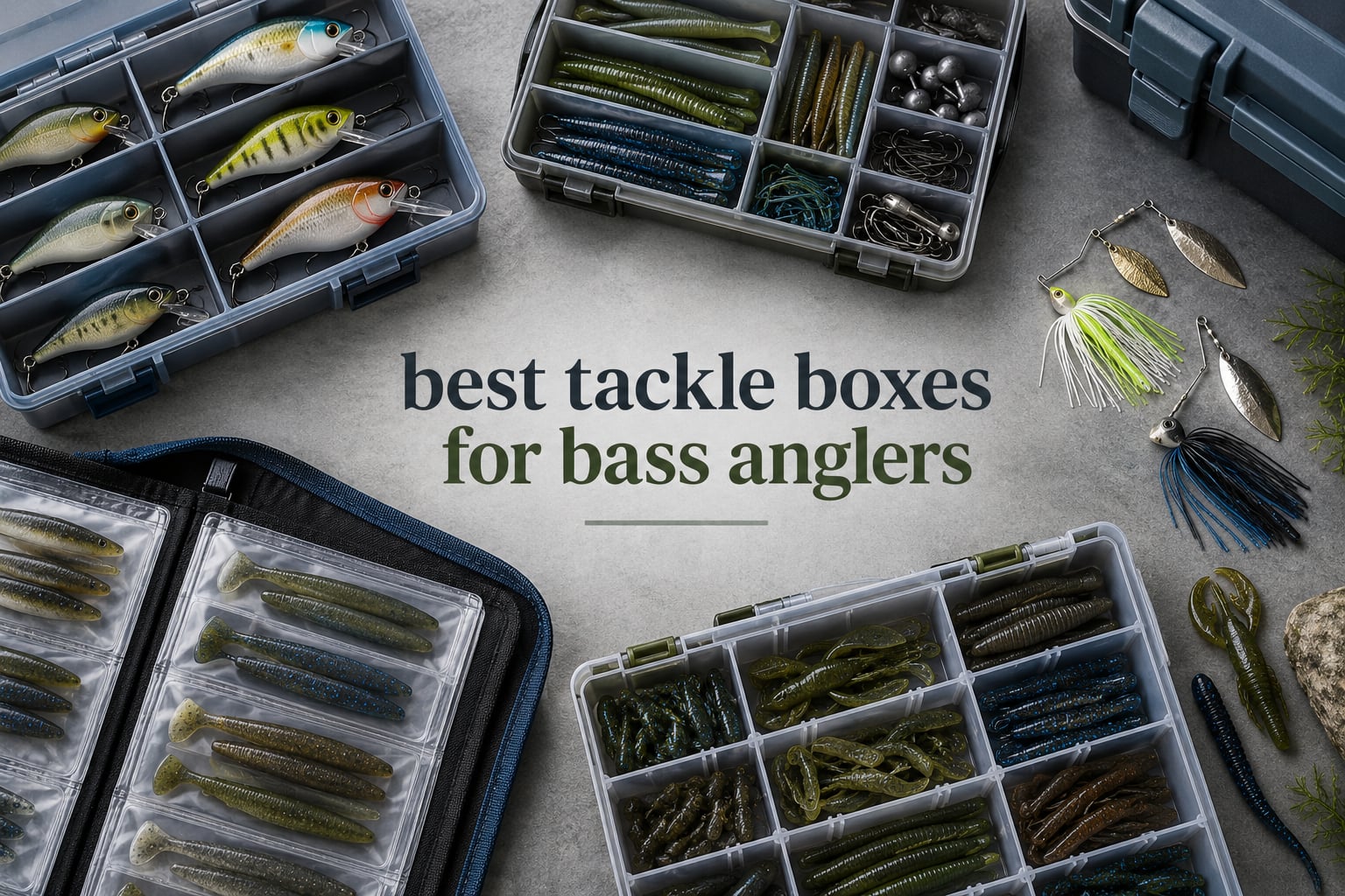 best tackle boxes for bass anglers