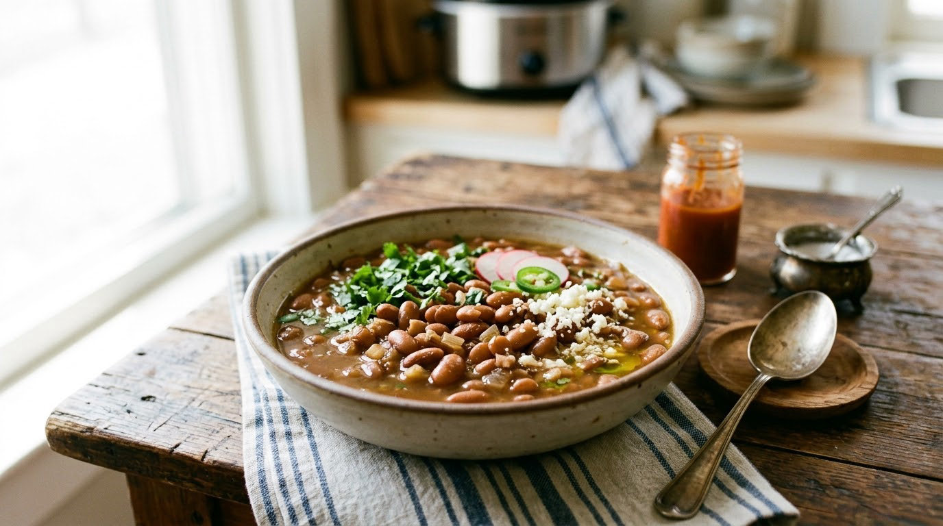 easy crockpot pinto beans recipe