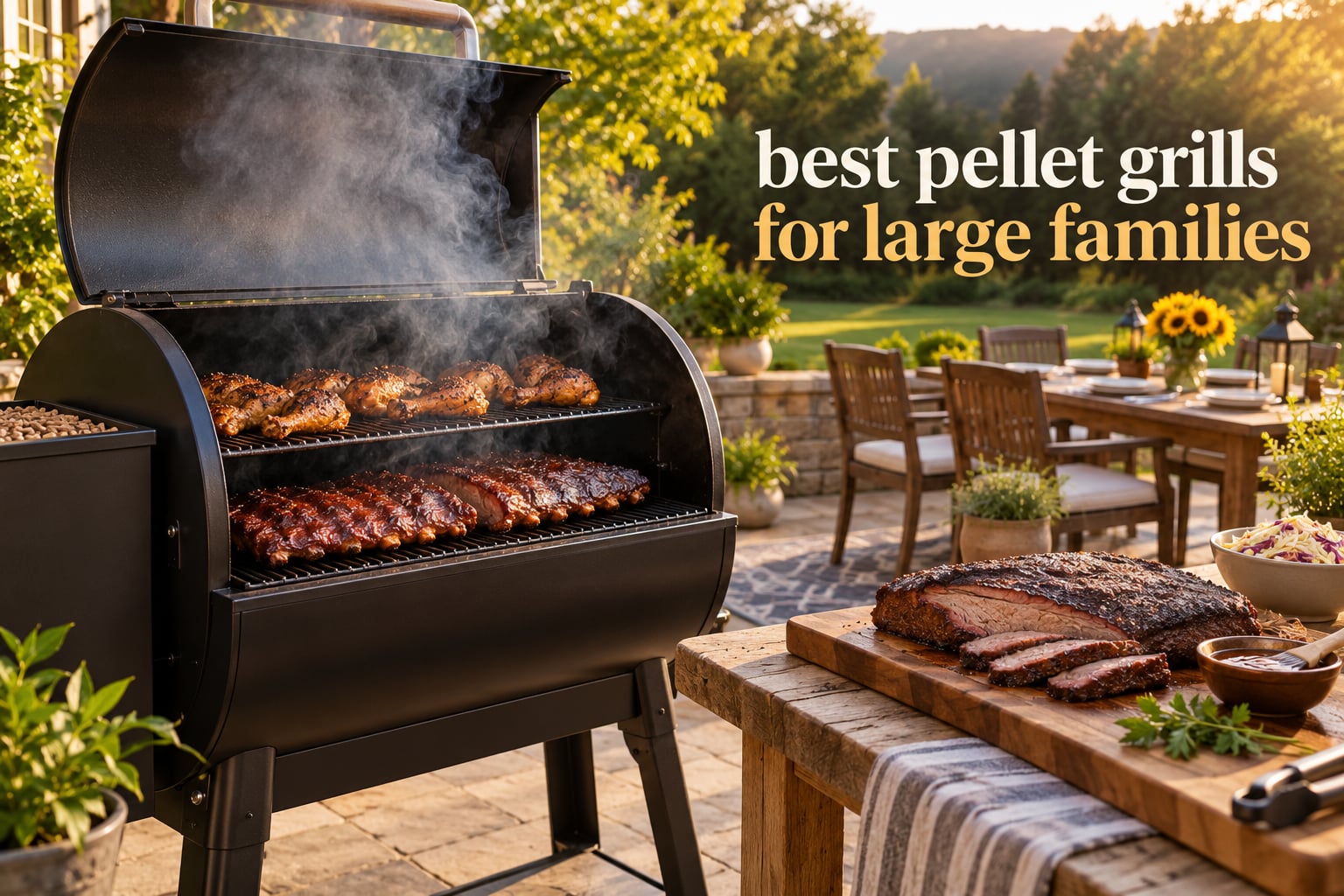 best pellet grills for large families
