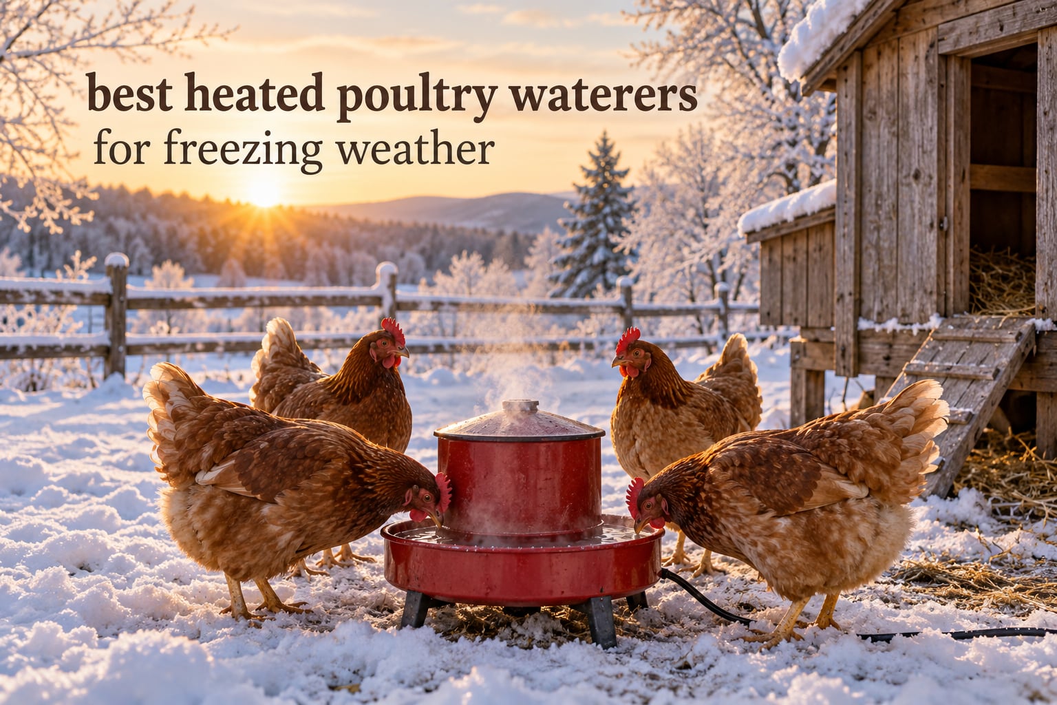best heated poultry waterers for freezing weather