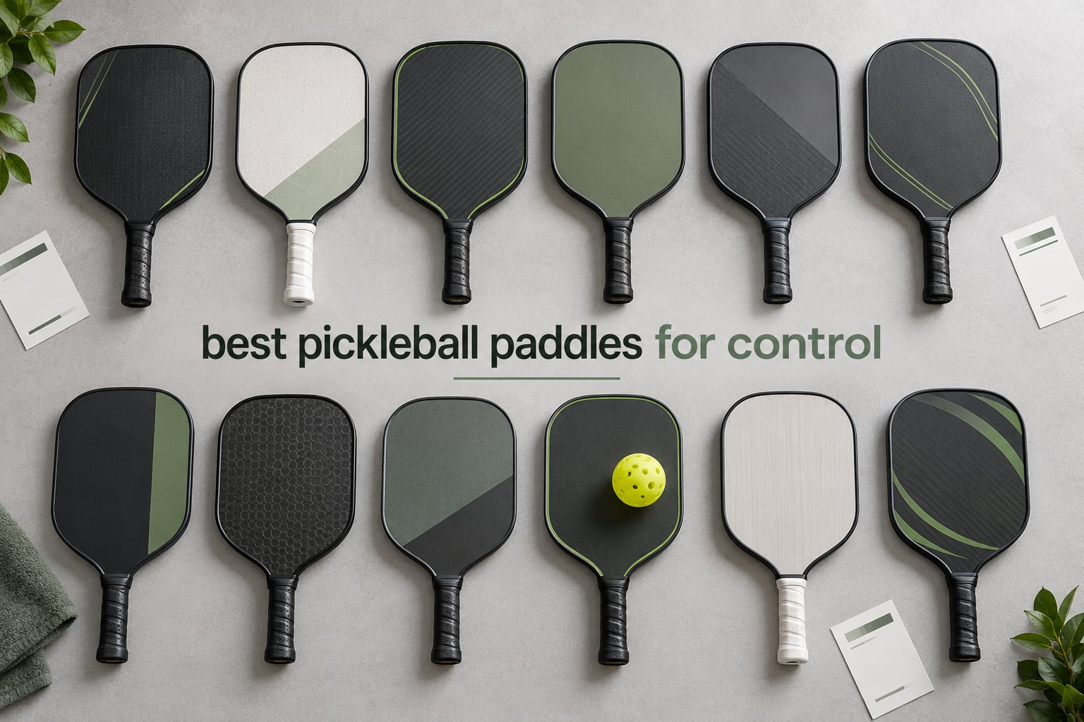 best pickleball paddles for control