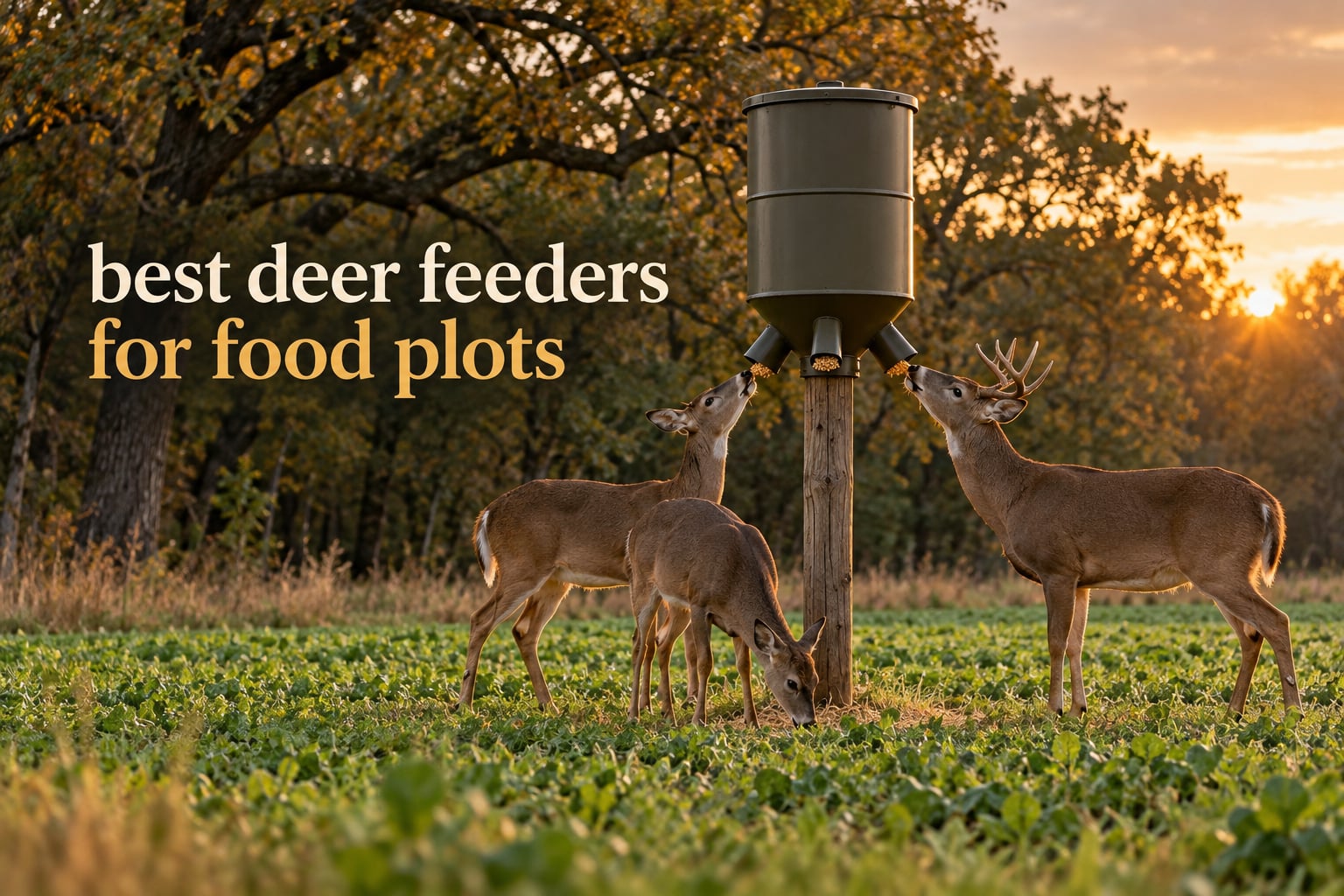 best deer feeders for food plots