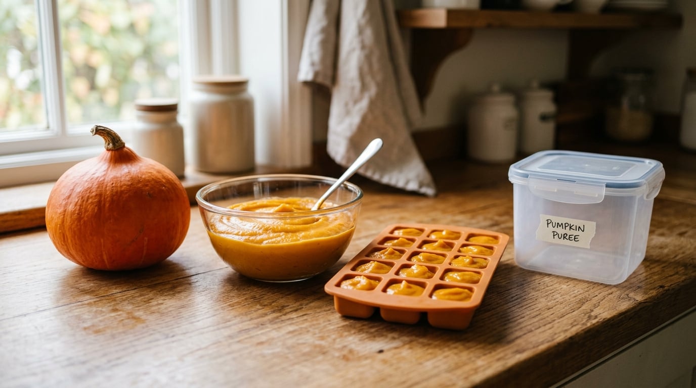 how to freeze pumpkin puree