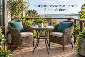 best patio conversation sets for small decks