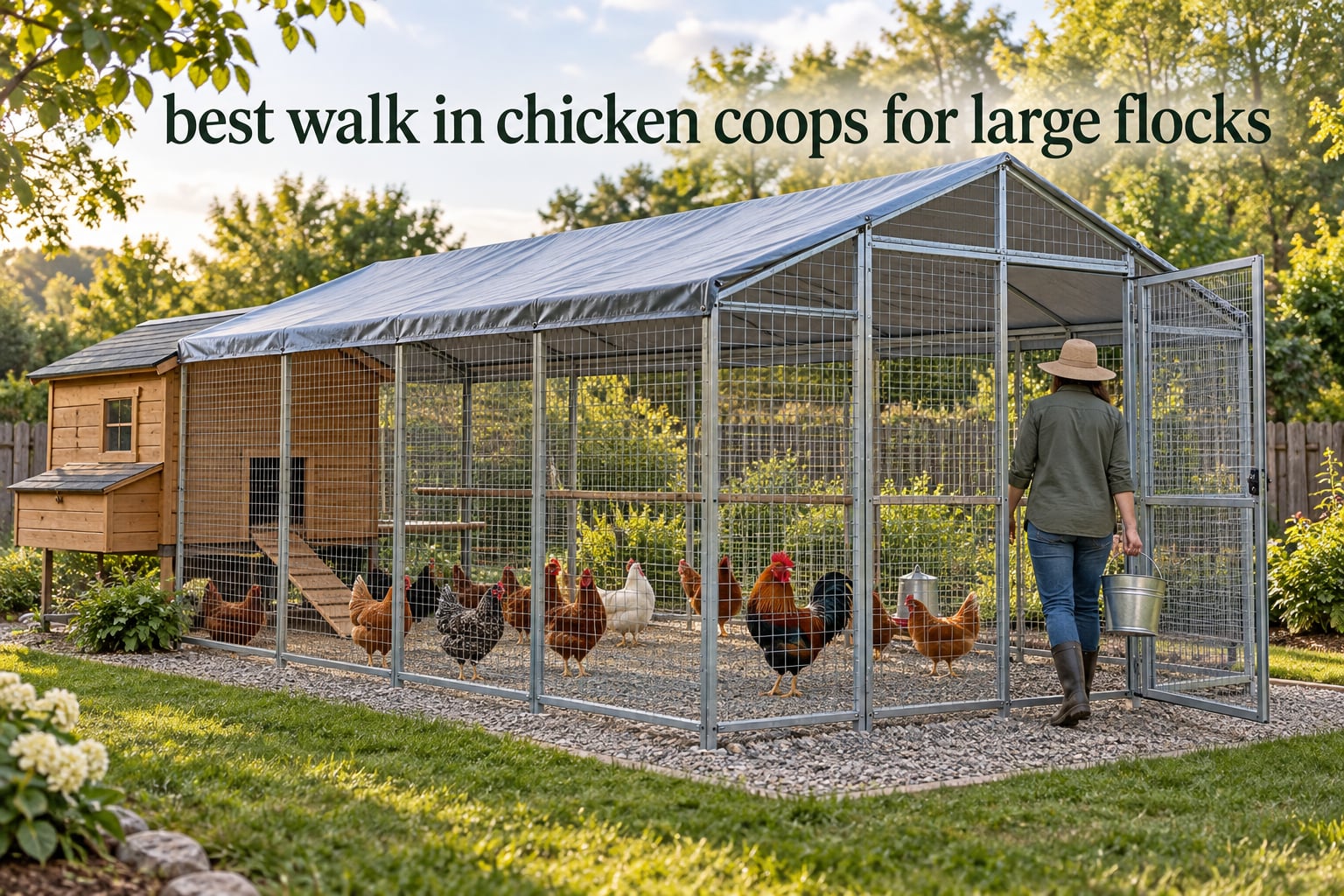 best walk in chicken coops for large flocks