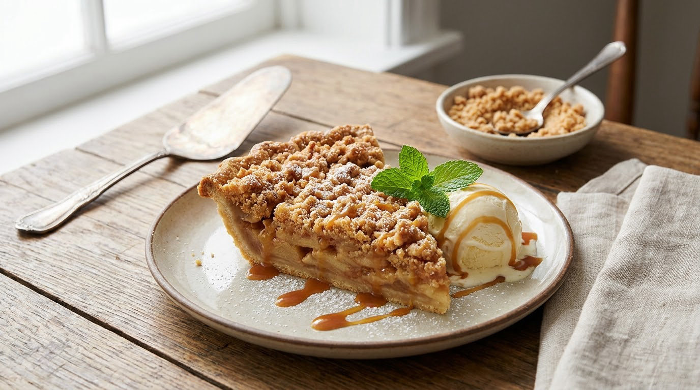 dutch apple pie with crumb topping