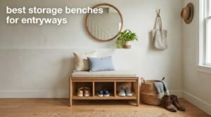 best storage benches for entryways