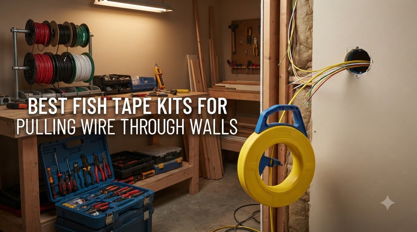 best fish tape kits for pulling wire through walls