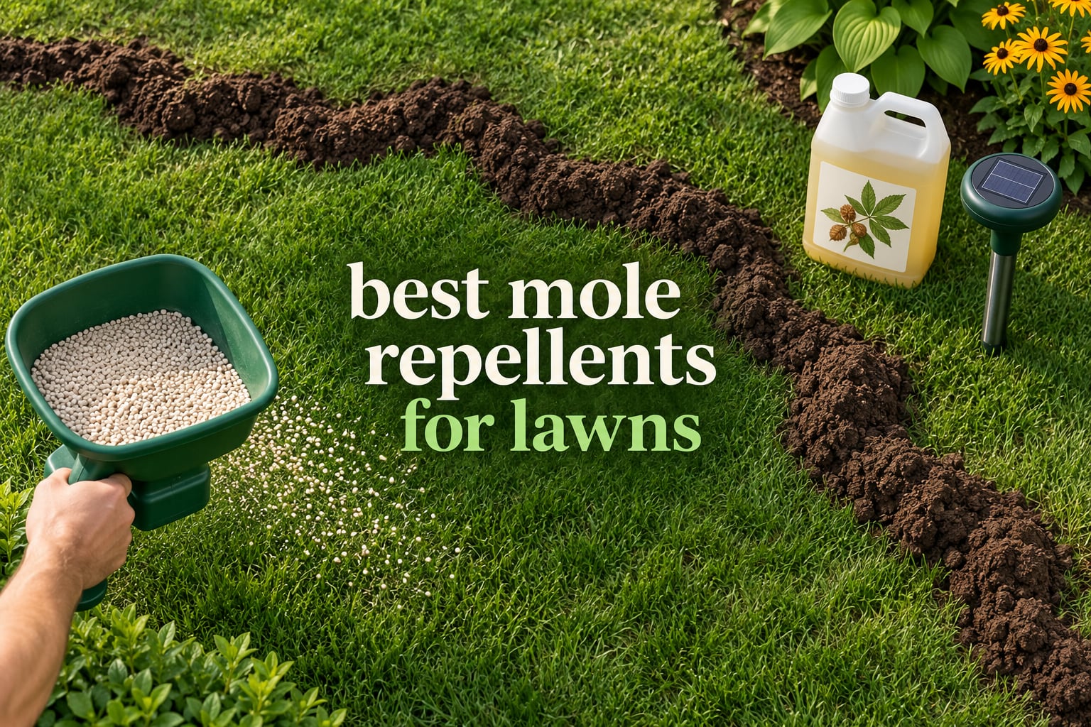 best mole repellents for lawns