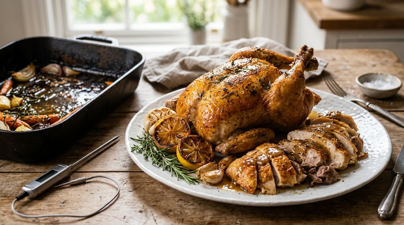 what temperature to cook a whole chicken