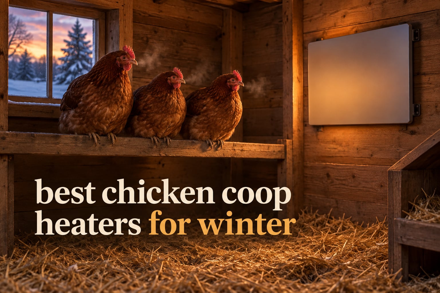 best chicken coop heaters for winter