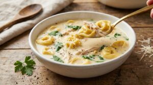 creamy chicken tortellini soup recipe