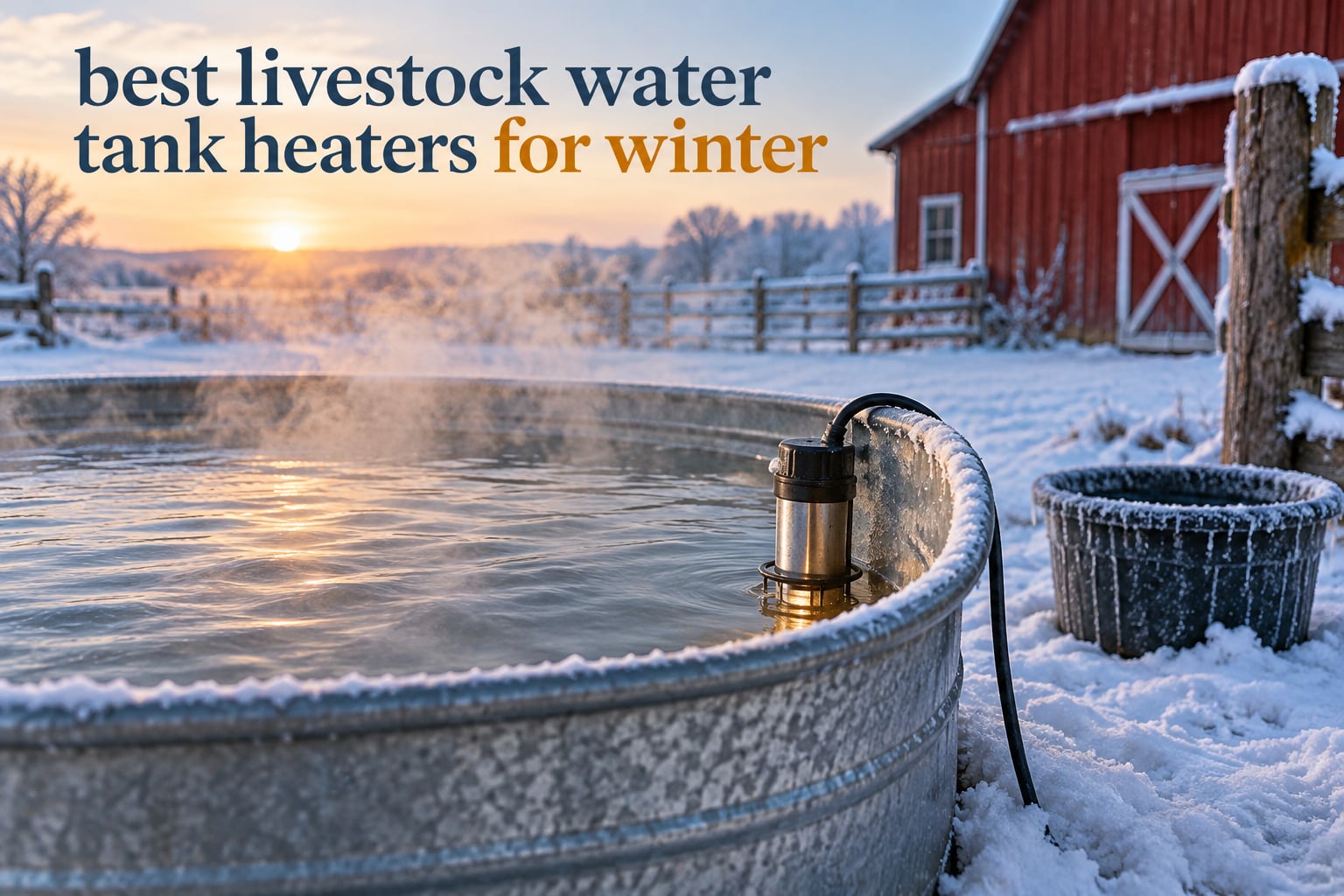 best livestock water tank heaters for winter