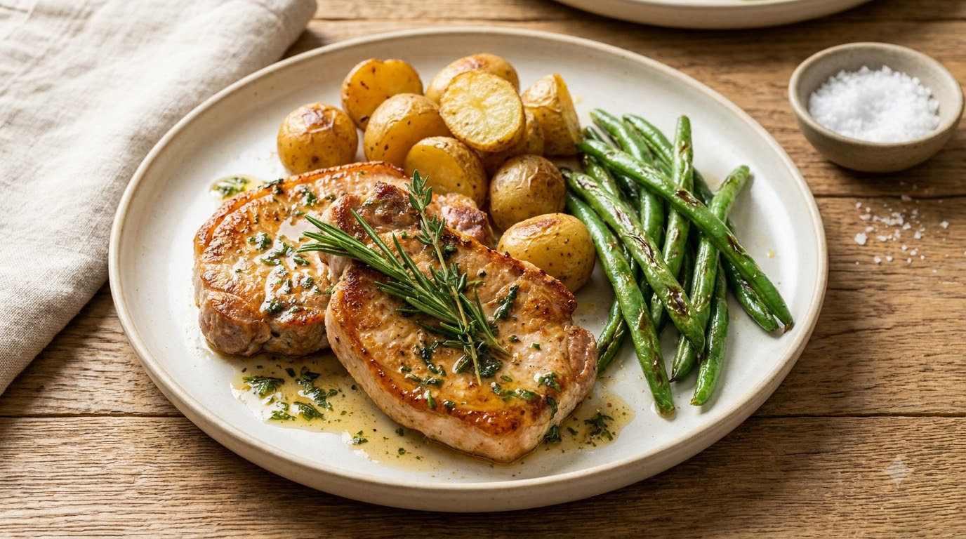 what temperature to bake pork chops at